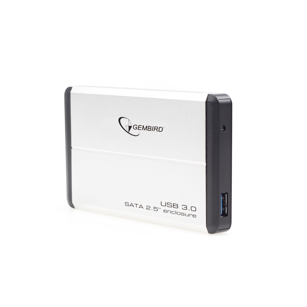 Gembird EE2-U3S-2-S - HDD-Gehäuse - 2.5 Zoll - SATA - USB Konnektivität - Silber