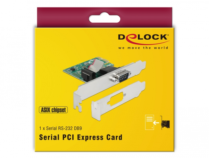 Delock 89948 - PCIe - RS-232 - Grün - China - ASIX AX99100 - 256 B