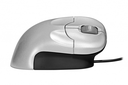 Bakker Grip Mouse - rechts - Optisch - USB Type-A+PS/2 - Schwarz - Silber