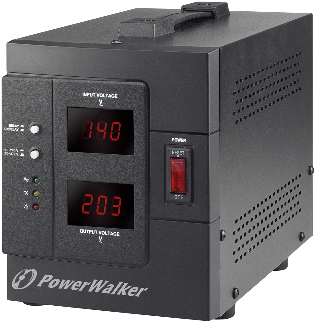 BlueWalker AVR 2000/SIV - 230 V - 50/60 Hz - 2 kVA - 1600 W - 2 AC-Ausgänge - Typ F