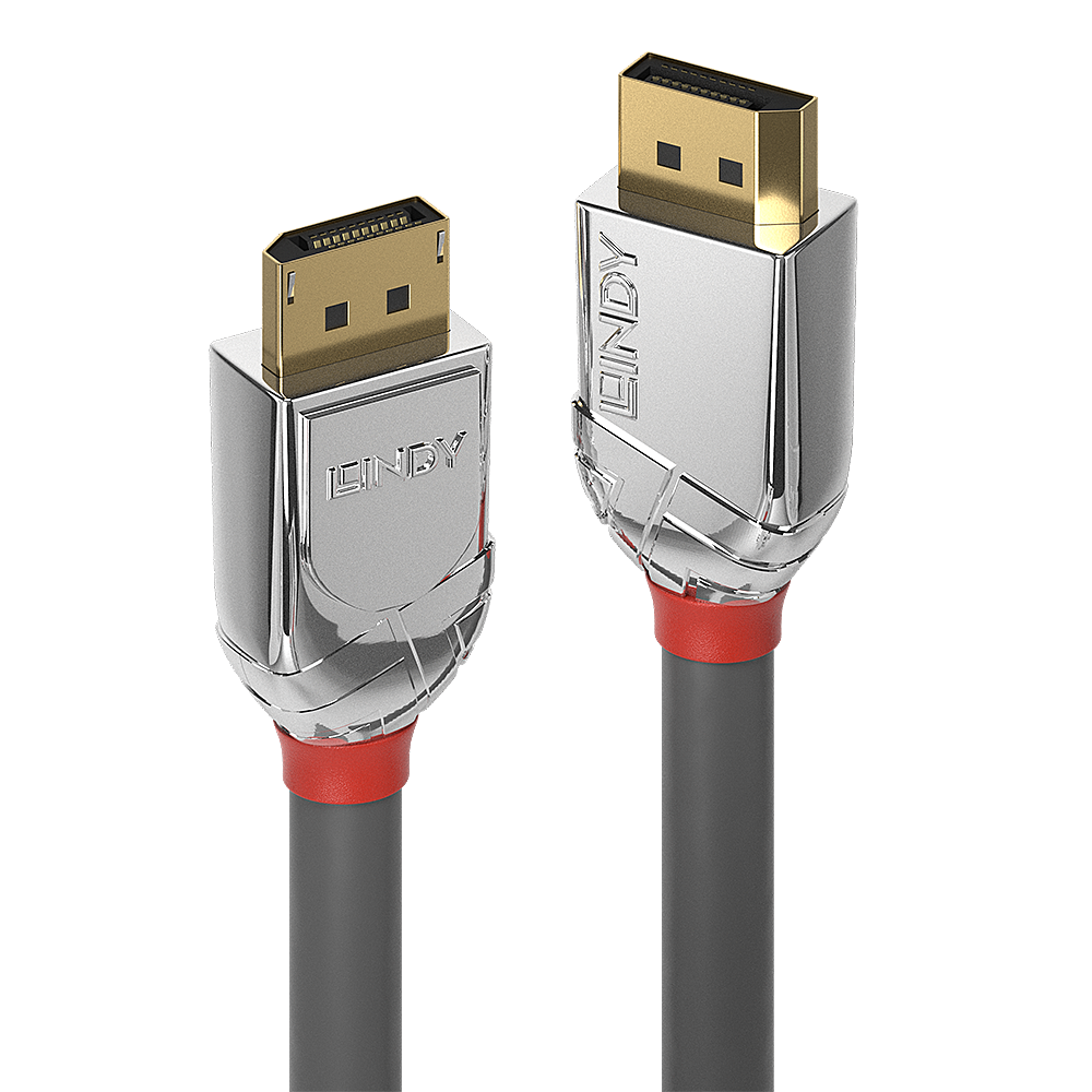 Lindy 36300 0.5m DisplayPort DisplayPort Grau DisplayPort-Kabel