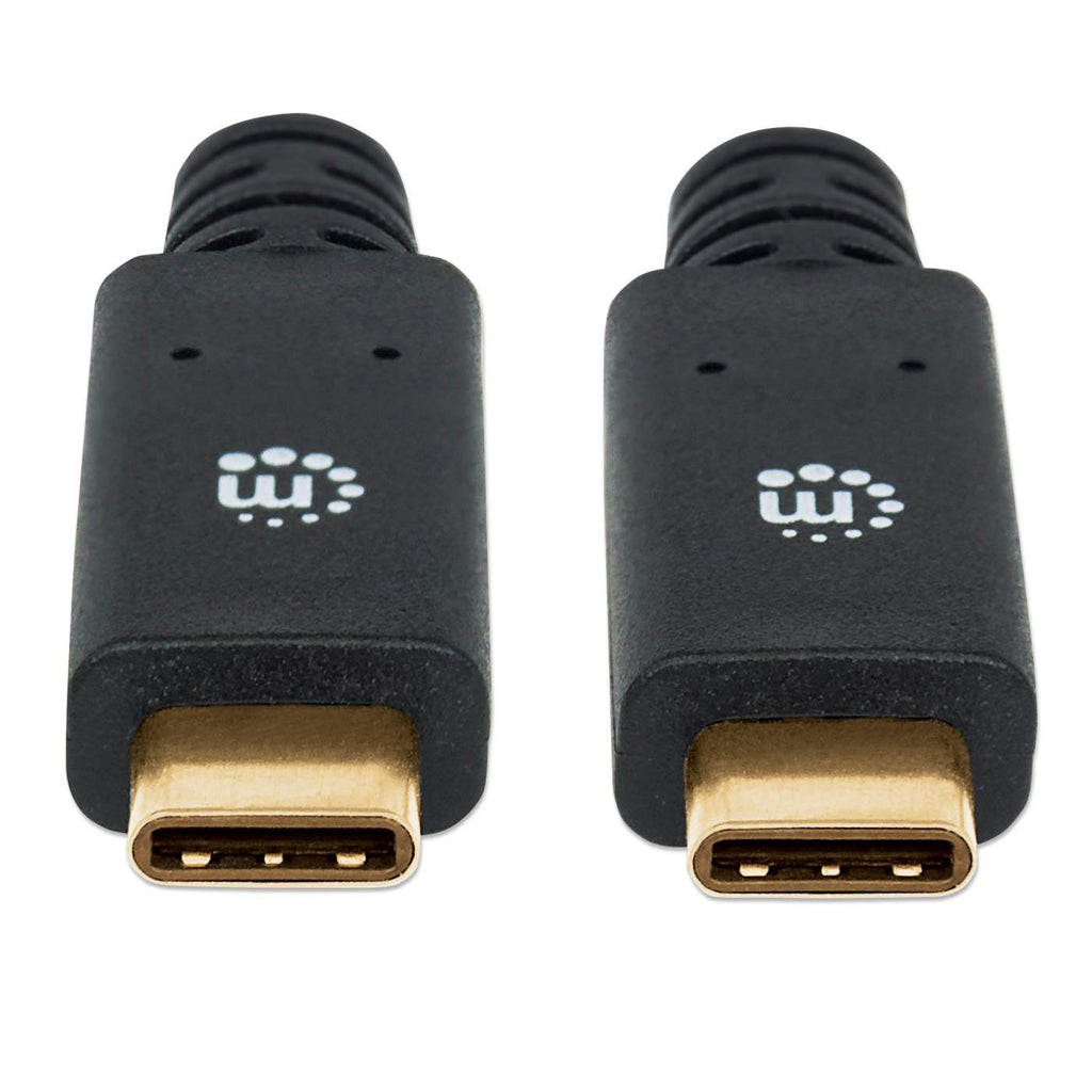 Manhattan USB 3.1 Typ C Gen1-Kabel - Typ C-Stecker auf Typ C-Stecker - 5 Gbit/s - 2 m - schwarz - 2 m - USB C - USB C - USB 3.2 Gen 1 (3.1 Gen 1) - 5000 Mbit/s - Schwarz