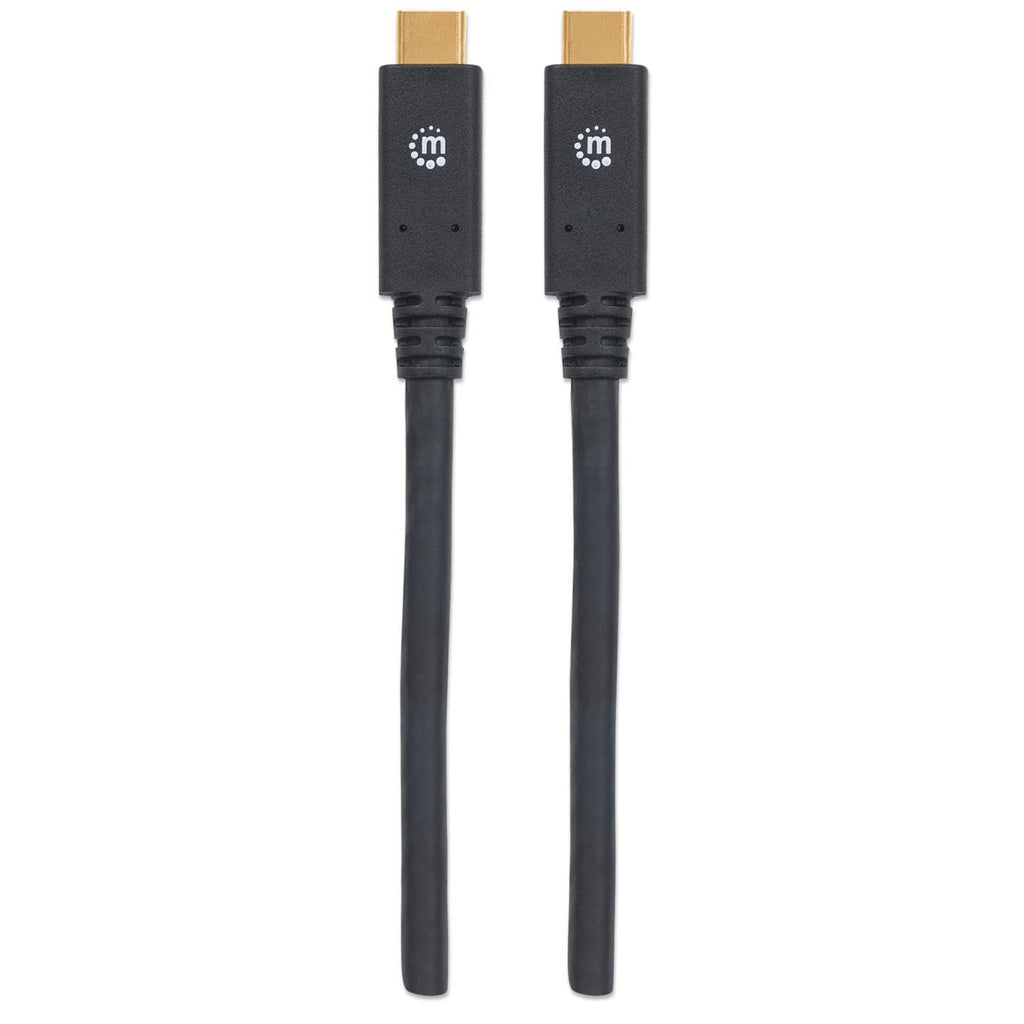 Manhattan USB 3.1 Typ C Gen1-Kabel - Typ C-Stecker auf Typ C-Stecker - 5 Gbit/s - 2 m - schwarz - 2 m - USB C - USB C - USB 3.2 Gen 1 (3.1 Gen 1) - 5000 Mbit/s - Schwarz