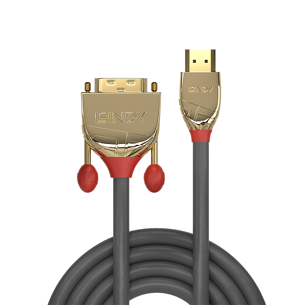 Lindy 36194 HDMI DVI-D Grau Kabelschnittstellen-/adapter