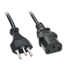 Lindy Stromkabel - SEV 1011 (M) bis IEC 320 EN 60320 C13 (M) - 70 cm