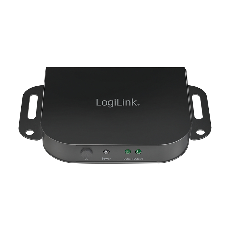 LogiLink CV0142 - HDMI - 2x HDMI - 2.0b - Schwarz - Aluminium - 4K Ultra HD