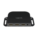 LogiLink CV0142 - HDMI - 2x HDMI - 2.0b - Schwarz - Aluminium - 4K Ultra HD