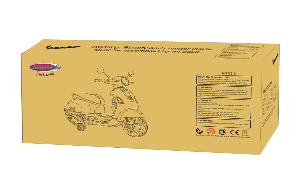 JAMARA Vespa GTS 125 - Roller - Junge/Mädchen - 3 Jahr(e) - 4 Rad/Räder - Grau