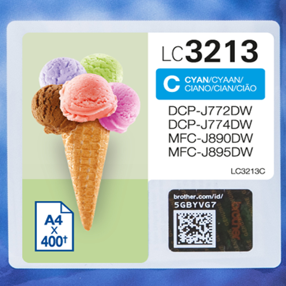 Brother LC-3213C - Original - Cyan - Brother - DCP-J772DW DCP-J774DW MCF-J890DW MCF-J895DW - Tintenstrahldrucker - Hohe (XL-) Ausbeute