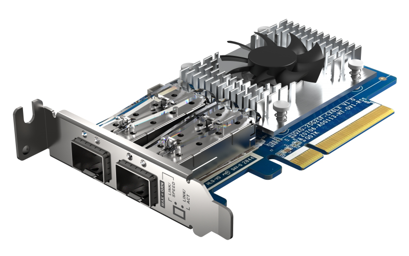 QNAP QXG-25G2SF-CX6 - Eingebaut - Verkabelt - PCI Express - Faser - 25000 Mbit/s