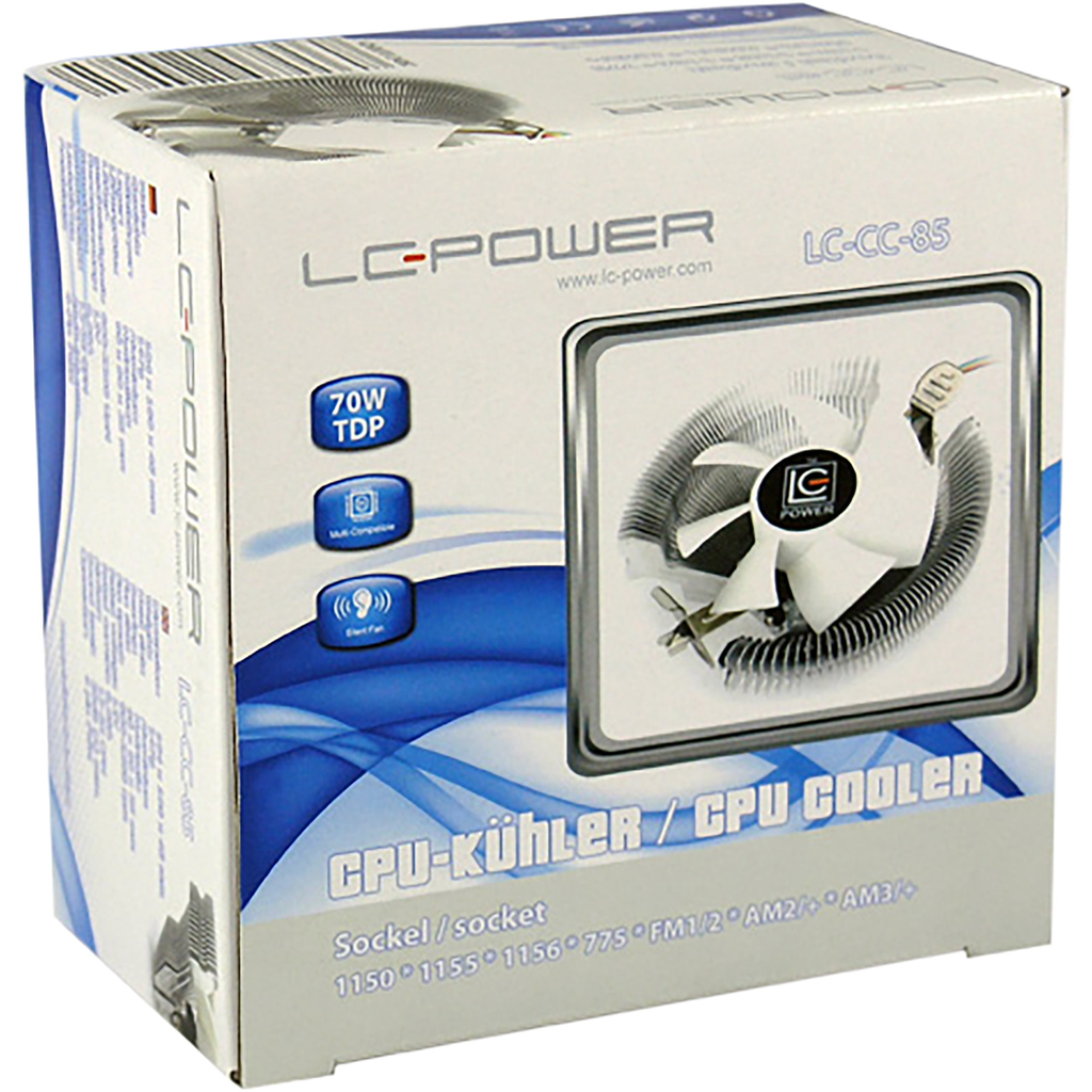 LC-Power LC-CC-85 - Kühler - 8 cm - 800 RPM - 2200 RPM - 32 cfm