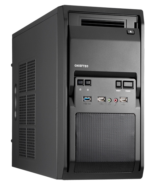 Chieftec LT-01B-OP - Mini Tower - PC - Schwarz - micro ATX - SECC - Heimbüro