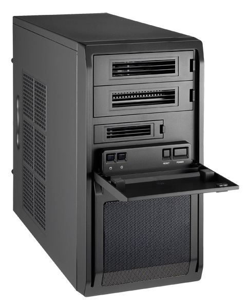 Chieftec LT-01B-OP - Mini Tower - PC - Schwarz - micro ATX - SECC - Heimbüro