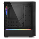 Sharkoon RGB LIT 100 - Midi Tower - PC - Black - ATX,Micro ATX,Mini-ITX - Red/Green/Blue - Case fans,Front