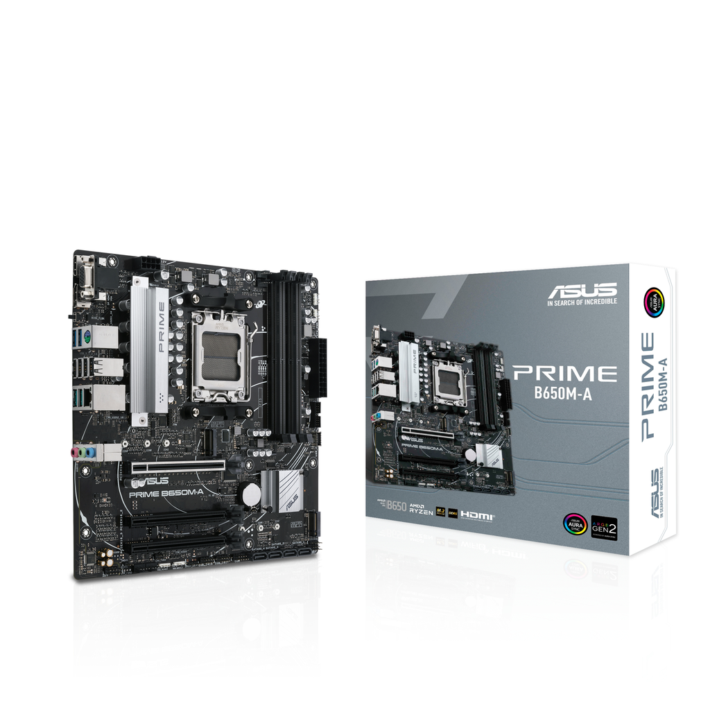 ASUS PRIME B650M-A WIFI-CSM - AMD - Socket AM5 - DDR5-SDRAM - 128 GB - DIMM - Dual-channel