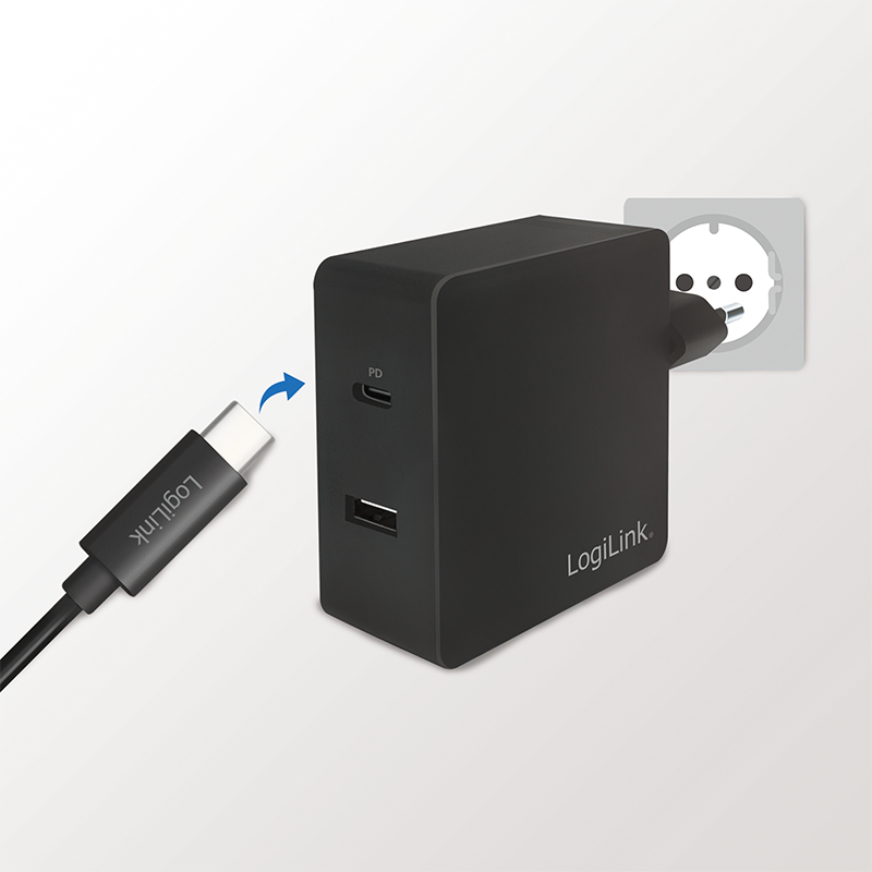 LogiLink PA0224 - Indoor - USB - 1,8 m - Schwarz