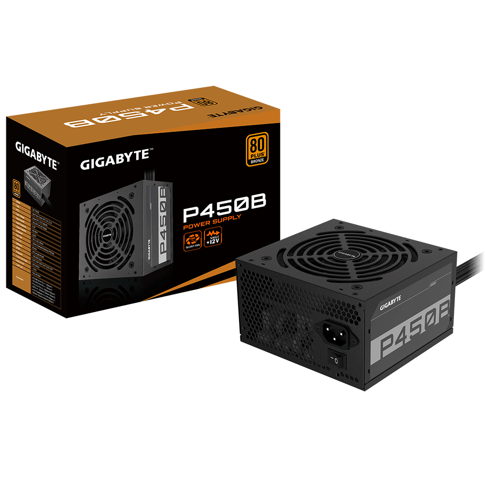 Gigabyte P450B - 450 W - 100 - 240 V - 50/60 Hz - 8 - 4 A - Aktiv - 103 W