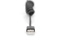 DIGITUS Spiralkabel USB-A->USB-C 1m schwarz - Digital/Daten