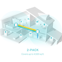 TP-LINK Pack de 2 Points d'acces Wifi Mesh 6 Deco X50