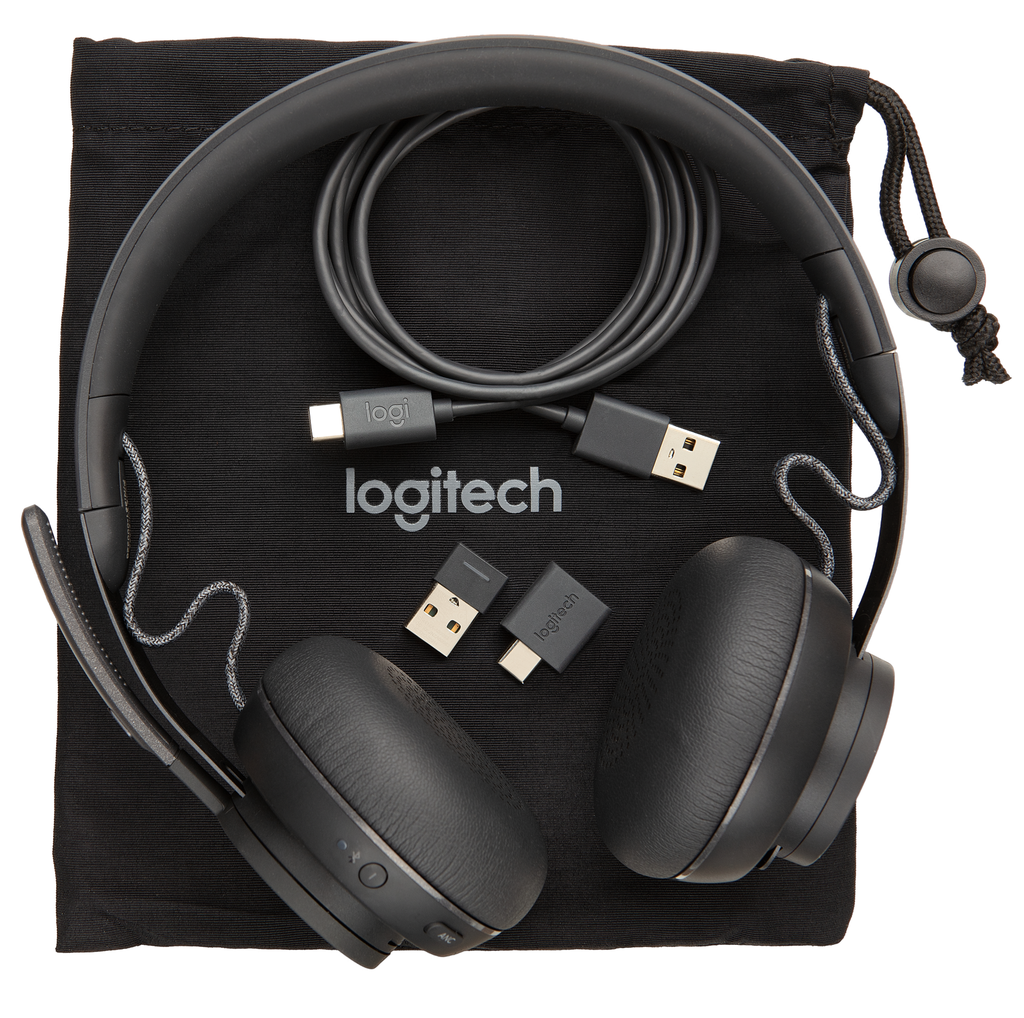 Logitech Pro Personal Video Collaboration UC Kit - Kopfhörer - Kopfband - Büro/Callcenter - Graphit - Binaural - Multi-key - Lautstärke + - Lautsärke -