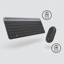 Logitech Slim Wireless Combo MK470 - Tastatur-und-Maus-Set - kabellos