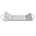 MEDIARANGE Tastatur Wireless 63 Ta. faltbar Toch. DE silber