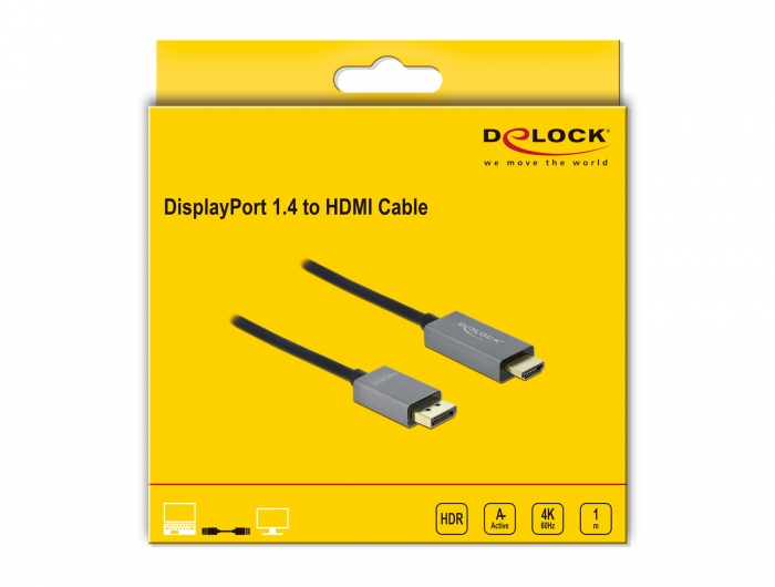Delock 85928 - 1 m - Kabel - Digital / Display / Video 1 m - 19-polig