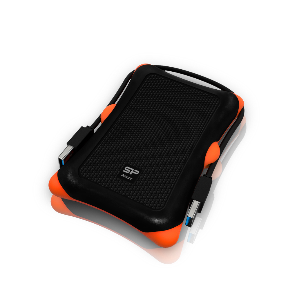 Silicon Power Armor A30 - HDD / SSD-Gehäuse - USB Konnektivität - Schwarz - Orange