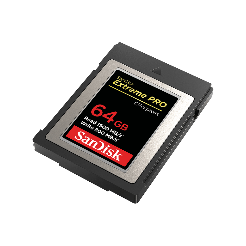 SanDisk ExtremePro 64GB - 64 GB - CFexpress - 1500 MB/s - 800 MB/s - Schwarz