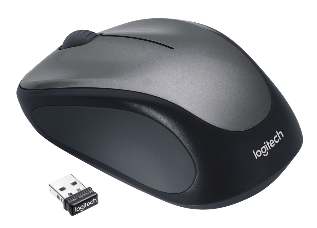 Logitech M317C (for LAT) M238 (for AP/EMEA) - Beidhändig - Optisch - RF Wireless - 1000 DPI - Grau