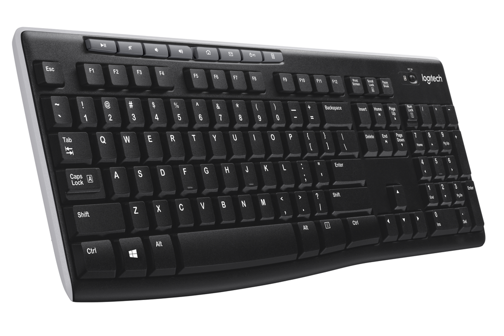 Logitech LGT-K270-US - Standard - Kabellos - RF Wireless - QWERTY - Schwarz