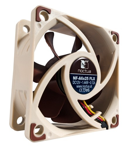 Noctua NF-A6x25 FLX - Computergehäuse - Ventilator - 5 cm - 1600 RPM - 3000 RPM - 8,2 dB