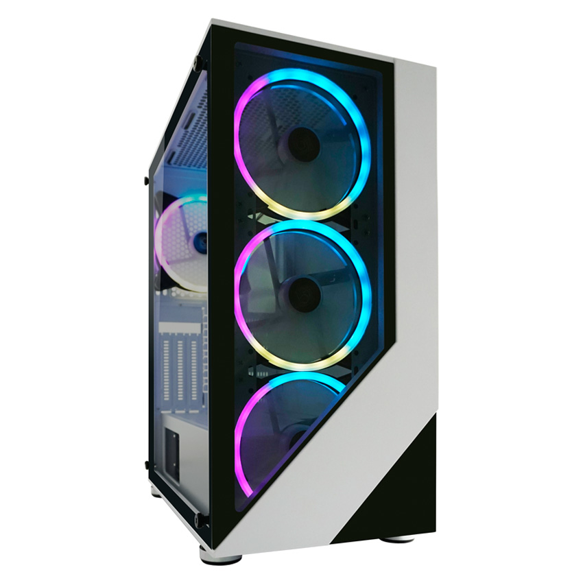 LC-Power Gehäuse Midi-Tower ATX 903W white USB3.0/Audio o.Netzteil Lucid_X - Midi/Minitower - ATX