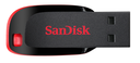 SanDisk Cruzer Blade - 16 GB - USB Typ-A - 2.0 - Ohne Deckel - 2,5 g - Schwarz - Rot