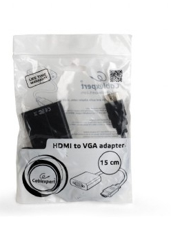 Gembird A-HDMI-VGA-04 - 0,15 m - HDMI - VGA - Männlich - Weiblich - Schwarz