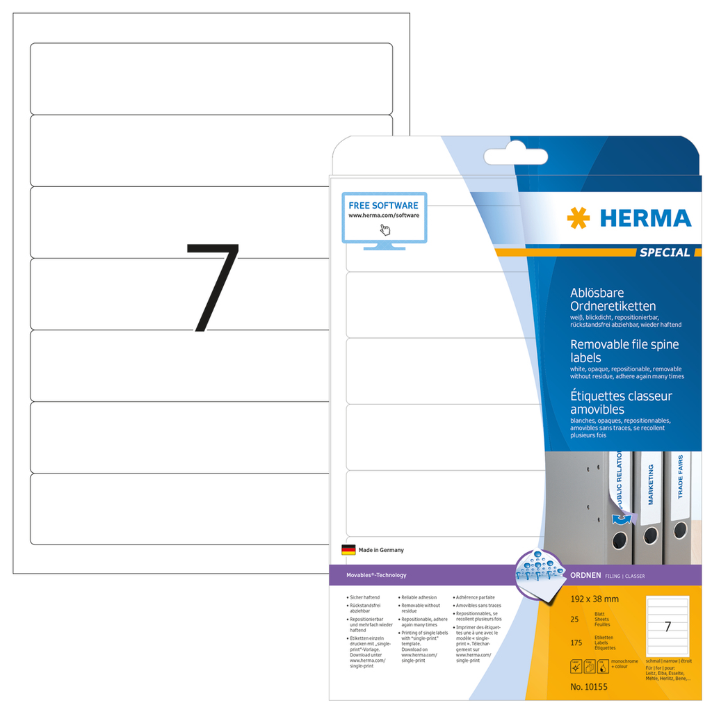 HERMA Special - Undurchsichtige Aktenetiketten - Papier
