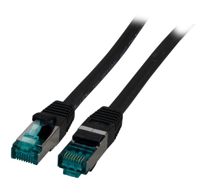 EFB Elektronik MK6001.0,5B - 0,5 m - Cat6a - S/FTP (S-STP) - RJ-45 - RJ-45 - Schwarz