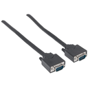 Manhattan SVGA Monitorkabel - HD15 Stecker auf HD15 Stecker - 3 m - schwarz - 3 m - VGA (D-Sub) - VGA (D-Sub) - Männlich - Männlich - Schwarz