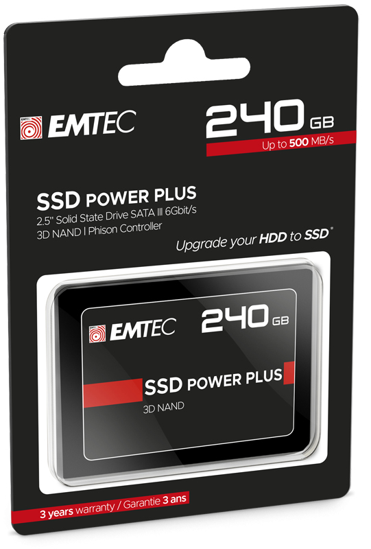 EMTEC X150 Power Plus - 240 GB - 2.5" - 520 MB/s - 6 Gbit/s