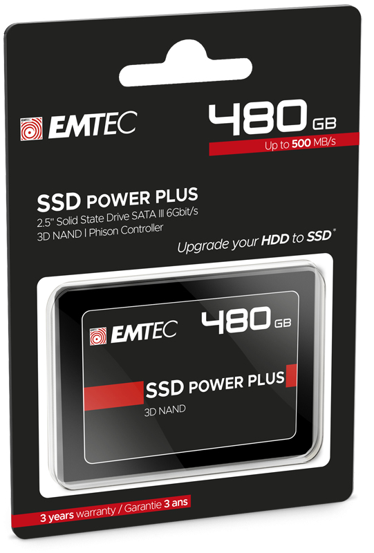 EMTEC X150 Power Plus - 480 GB - 2.5" - 520 MB/s - 6 Gbit/s