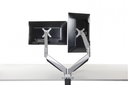 Bakker Smart Office 12 Dual Monitor Arm Clamp + Bolt Through - Klemme /Bolzen - 9 kg - 25,4 cm (10 Zoll) - 68,6 cm (27 Zoll) - 75 x 100 mm - Metallisch