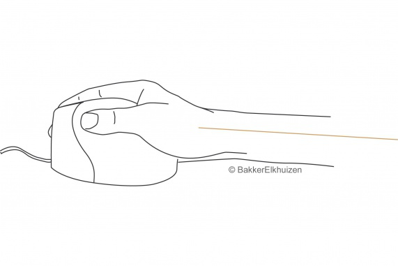 Bakker Evoluent4 Mouse (Right Hand) - rechts - Optisch - Schwarz - Grau