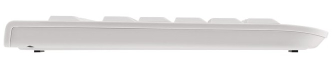 Cherry KC 1000 - Tastatur - Laser - 4 Tasten QWERTZ - Grau, Weiß