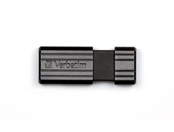 Verbatim PinStripe - USB-Stick 32 GB - Schwarz - 32 GB - USB Typ-A - 2.0 - 10 MB/s - Dia - Schwarz