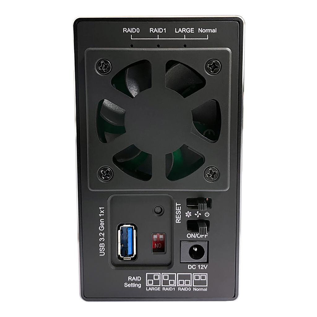 LC-Power LC-35U3-RAID-2 - HDD-Gehäuse - 3.5 Zoll - SATA - Serial ATA II - Serial ATA III - 5 Gbit/s - USB Anschluss - Schwarz