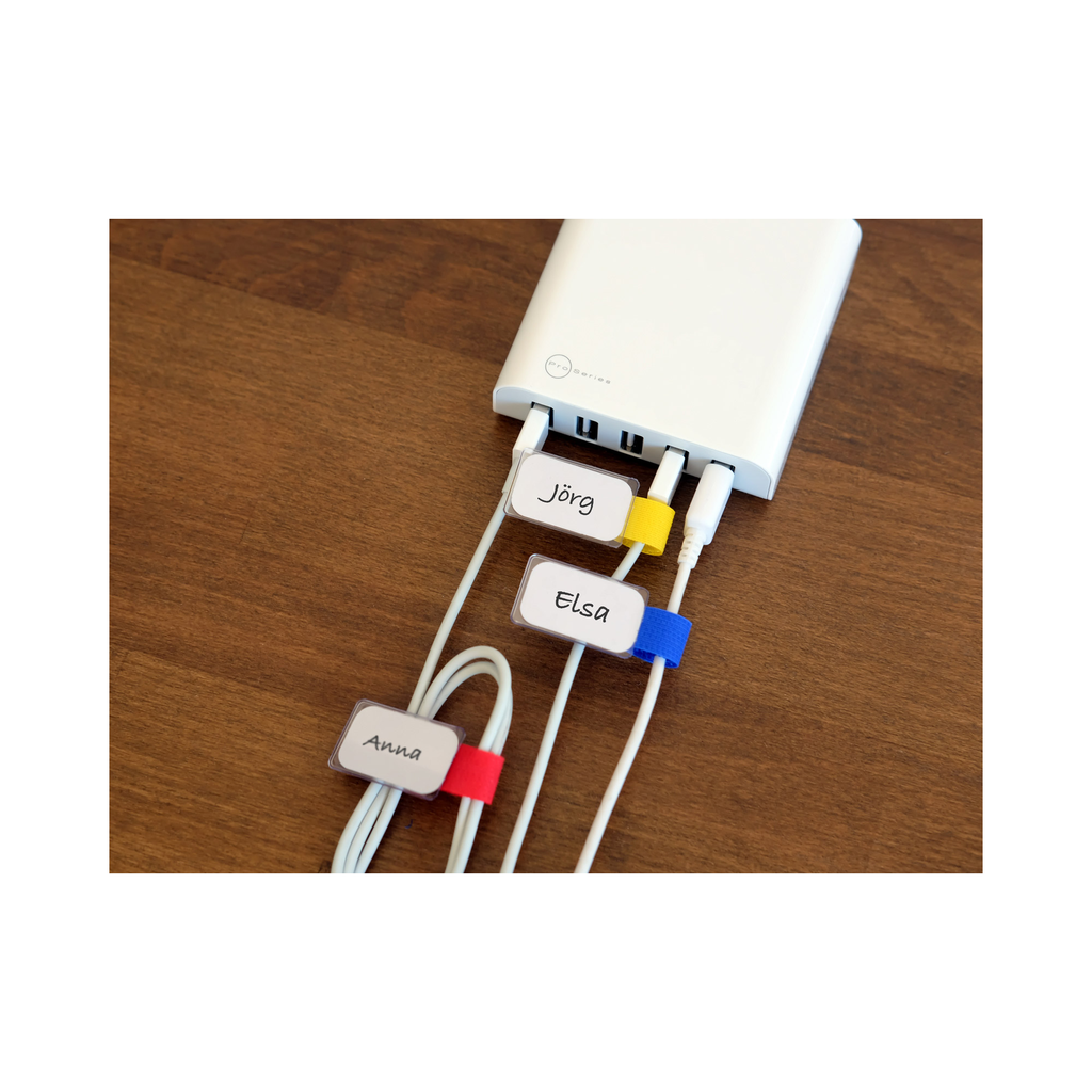Label-the-cable LTC 2530 - Blau - Rot - Gelb - 90 mm - 10 Stück(e)