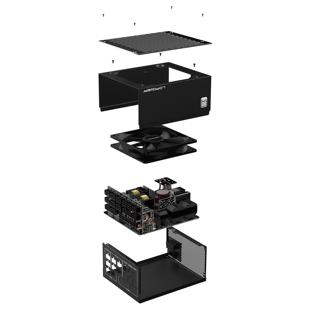 LC-Power Netzteil LC1200P V3.0 1200 W - PC-/Server Netzteil - ATX