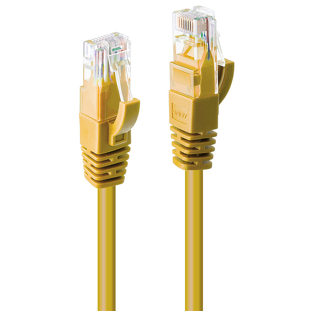 Lindy 48061 0.5m Cat6 U/UTP (UTP) Gelb Netzwerkkabel