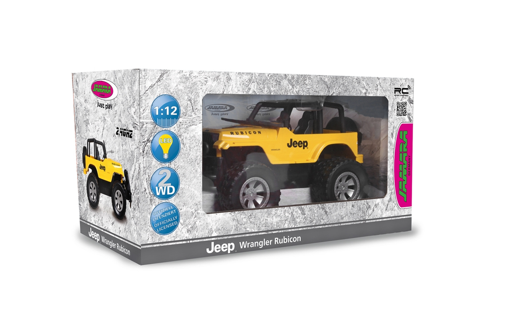 JAMARA Jeep Wrangler Rubicon 2.4 GHz - Off-Road-Wagen - Elektromotor - Betriebsbereit (RTR) - Schwarz - Gelb - Junge - 6 Jahr(e)