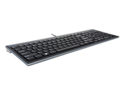 Kensington Advance Fit™ Full-Size Slim-Tastatur - Standard - Verkabelt - USB - QWERTZ - Schwarz